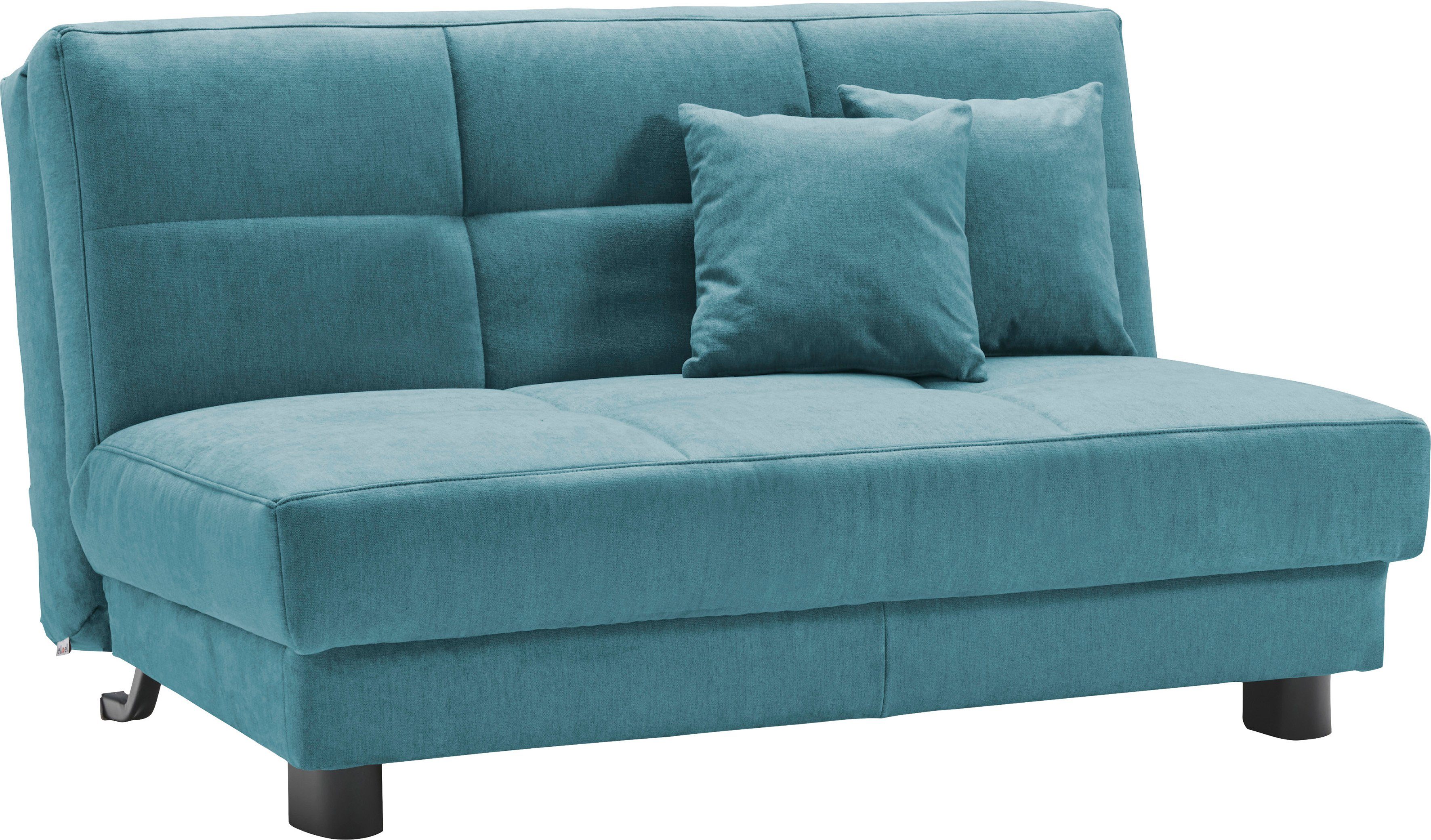 ell + ell Schlafsofa Tilda, 145 cm, inkl. Breite Zierkissen petrol 2