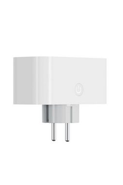 WOOX Funksteckdose WOOX R6153 Smart Dual Plug EU 16A + Energy Monitor, 1-St., R6153 Dualer Smart Plug