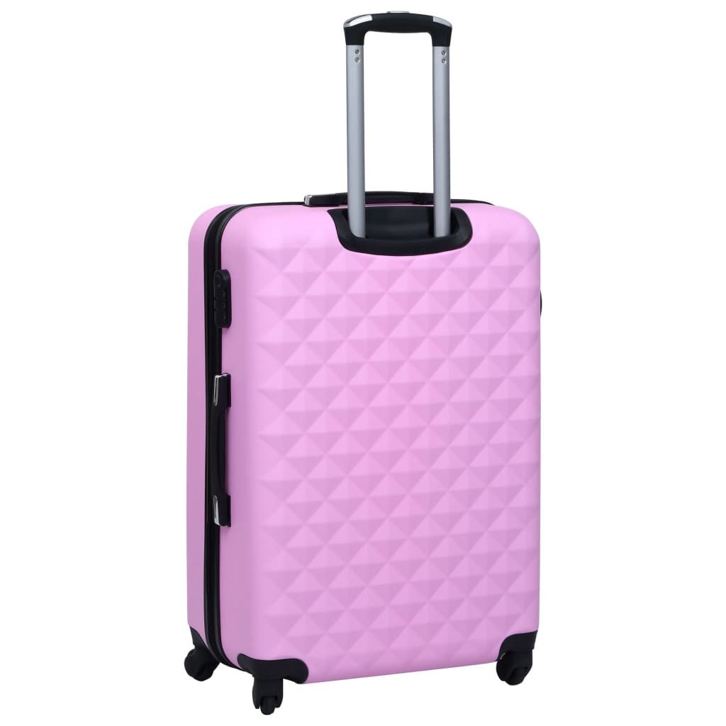 vidaXL Trolleyset Hartschalen-Trolley-Set 2 Stk. Rosa ABS, (1 tlg)