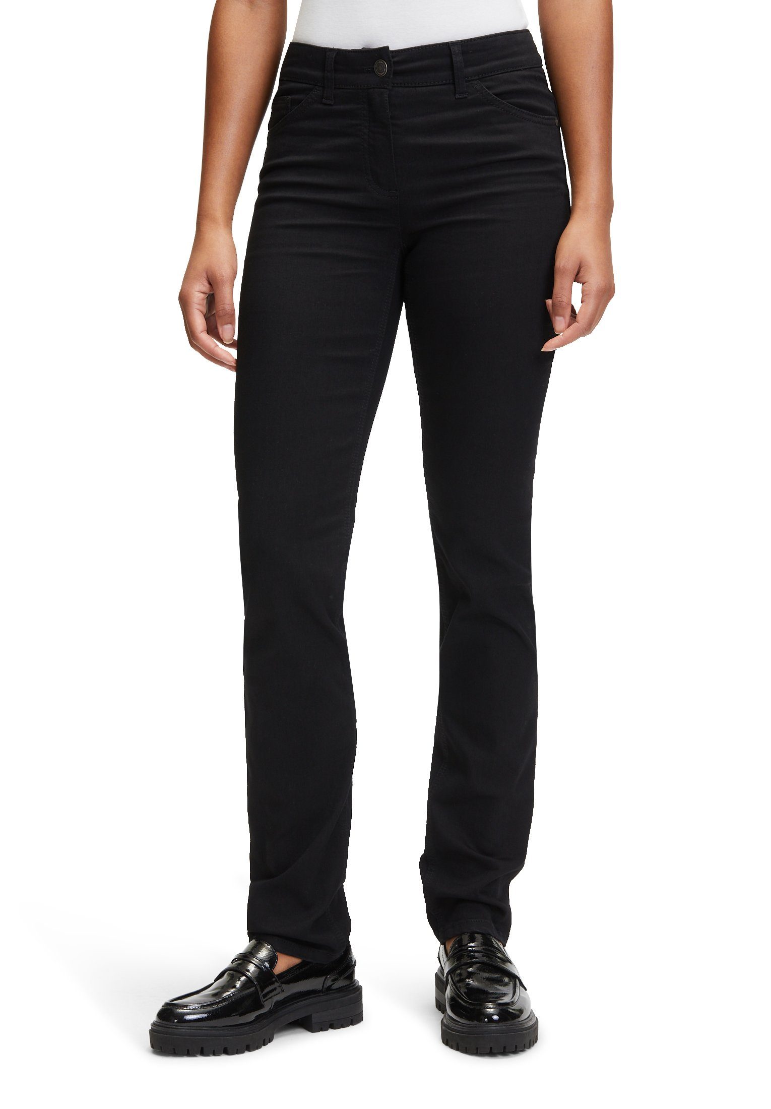 Betty Barclay Regular-fit-Jeans mit aufgesetzten Taschen Schwarz/Schwarz