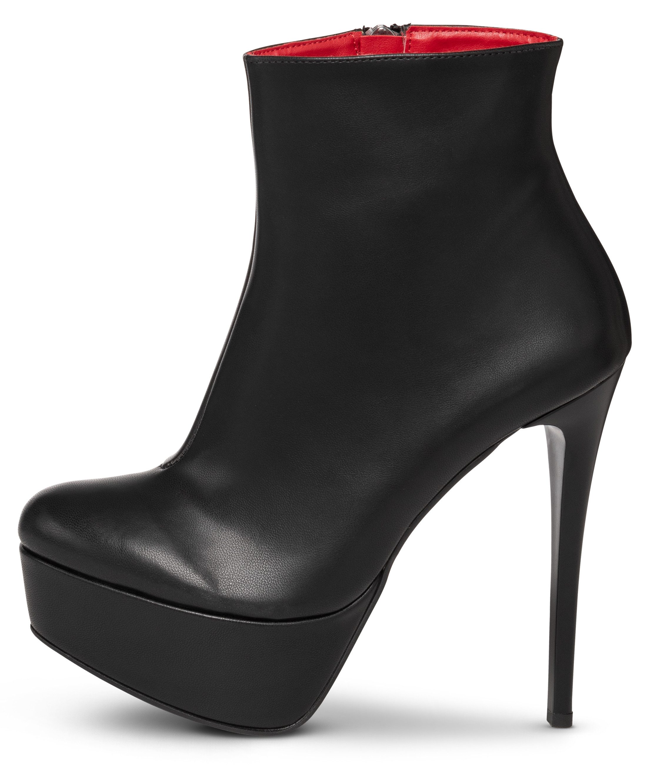 Michael Soul Valeria schwarz matt Plateaustiefelette Bequeme Stylische Abendschuhe