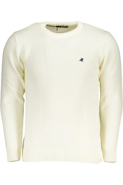 U.S. GRAND POLO Strickpullover Eleganter Herrenpullover Weiß mit Rundhals & günstig online kaufen