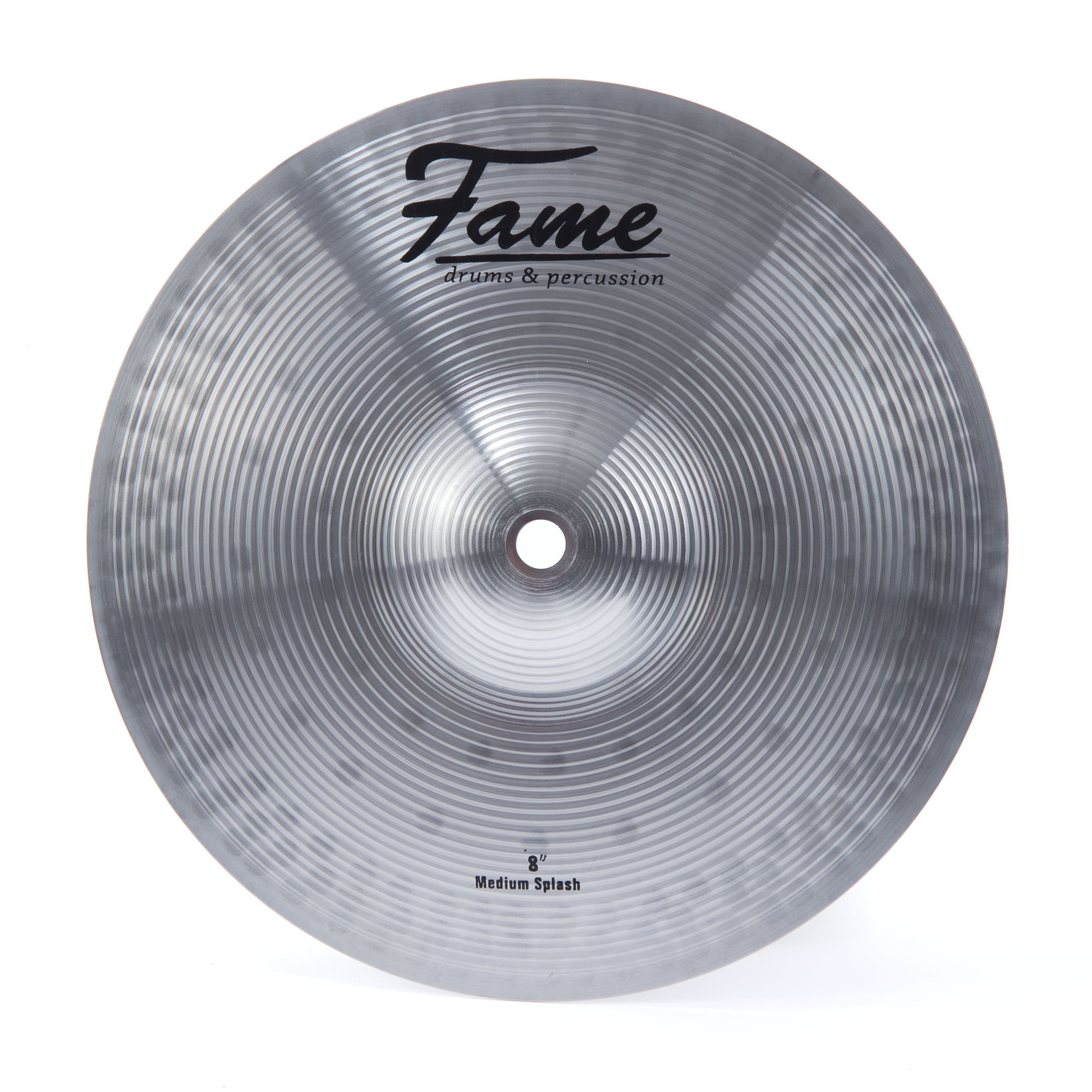 FAME Бассейн,Reflex Splash 8" Бассейн Robustes Einsteiger Schlagzeugbecken Messing Obertonreicher Durchsetzungsfähiger Klang Vielschichtiges Frequenzspektrum Silver Brilliant Finish", Cymbals, Splash Бассейн, Reflex Splash 8" Бассейн, Einsteiger Schlagzeugbecken, Obertonreicher