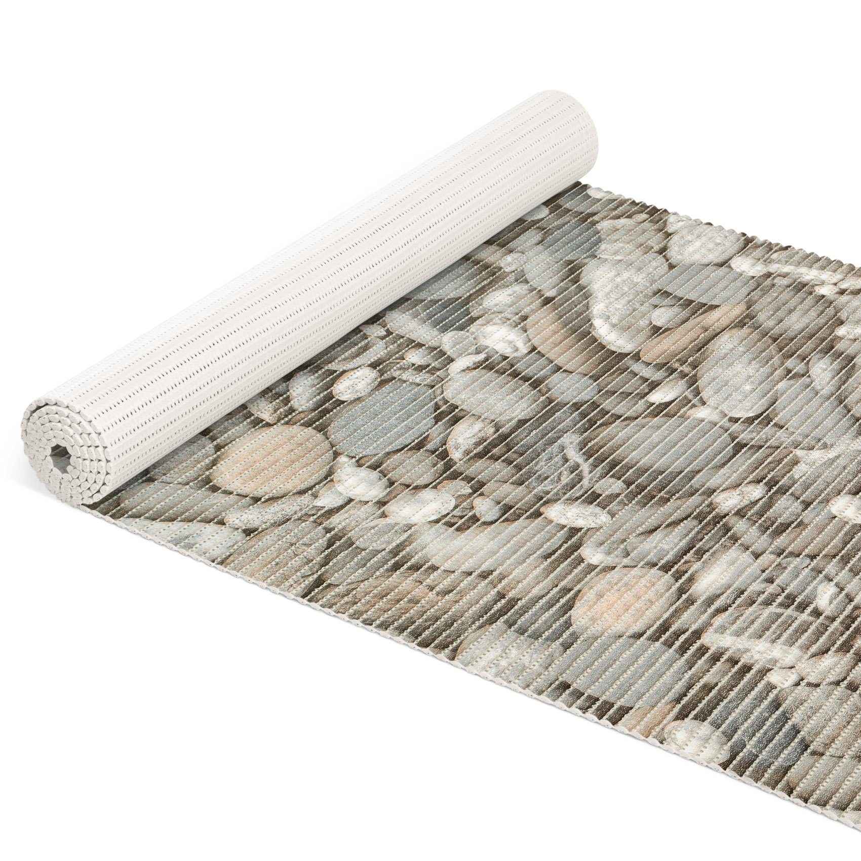 ANRO Schaum-Badematte Antirutschmatte Weichschaummatte Badezimmer Entspannung, Höhe 5 mm, wasserdurchlässig, pflegeleicht, Rillen, rutschhemmend, Drainage Effekt, strapazierfähig, Praktisch, Weich, Rutschhemmend, Schnelltrockend, mit Drainagelöchern, Ruts