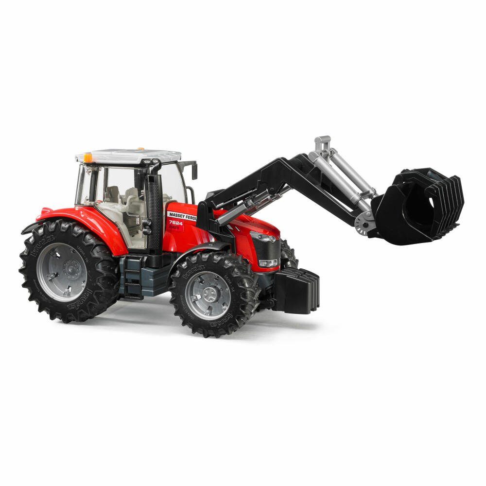 Bruder® Spielzeug-Traktor Massey Ferguson 7624 mit Frontlader