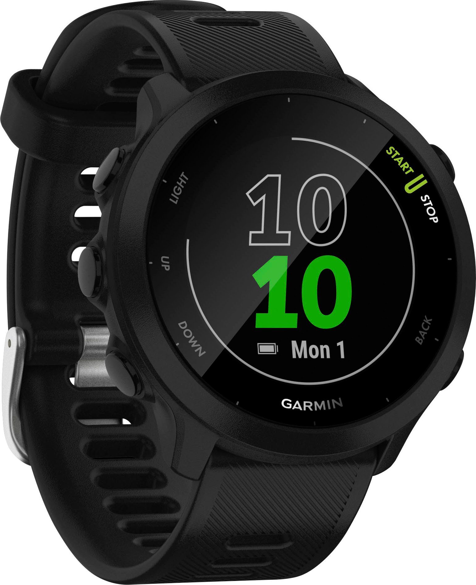 Garmin FORERUNNER 55 Multisport- Smartwatch schwarz Garmin), GPS-Laufuhr (2,64 cm/1,04 schwarz Zoll, 