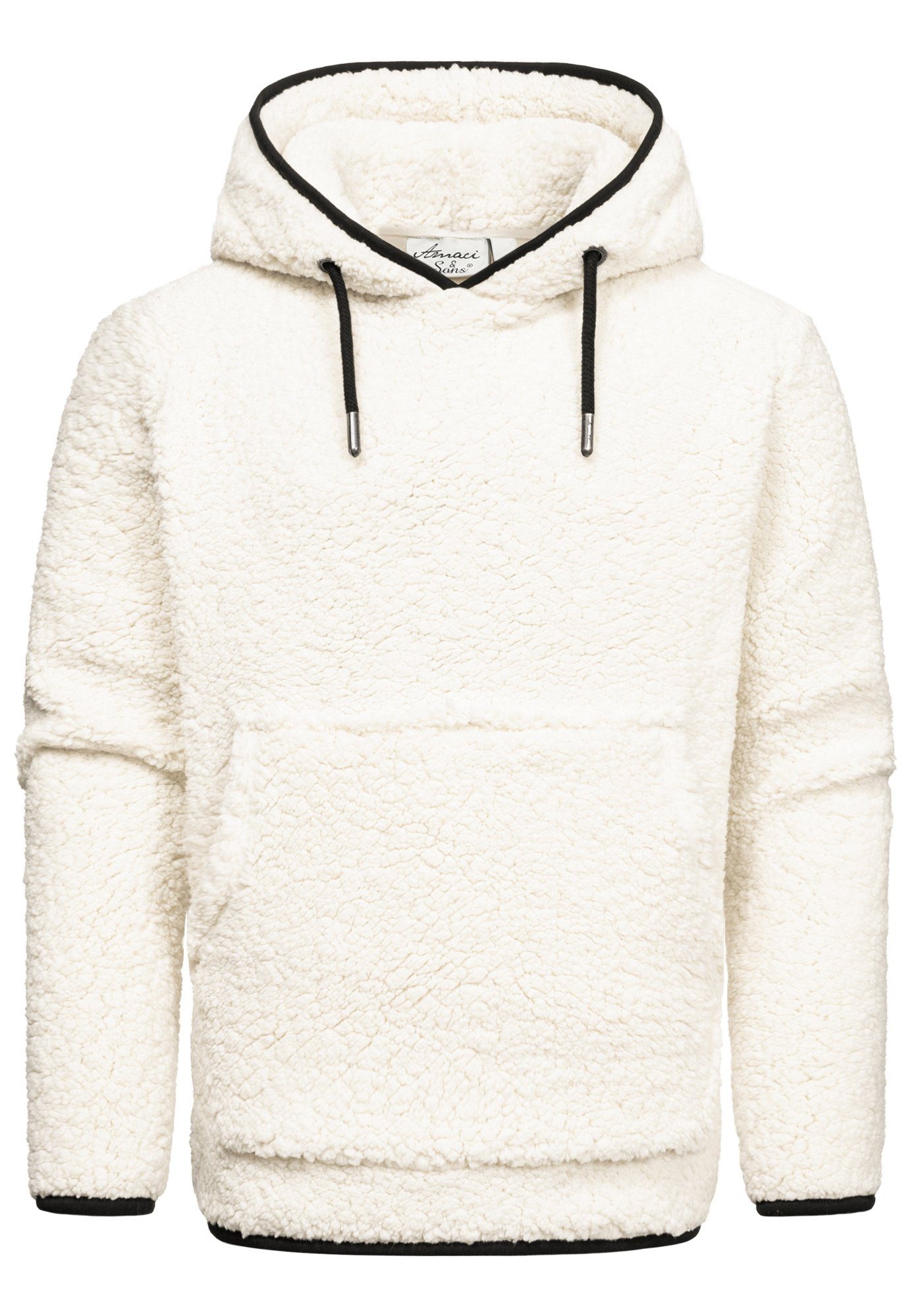 Amaci&Sons Kapuzenpullover SUNNYVALE Kapuzenpullover Teddyfell Herren günstig online kaufen