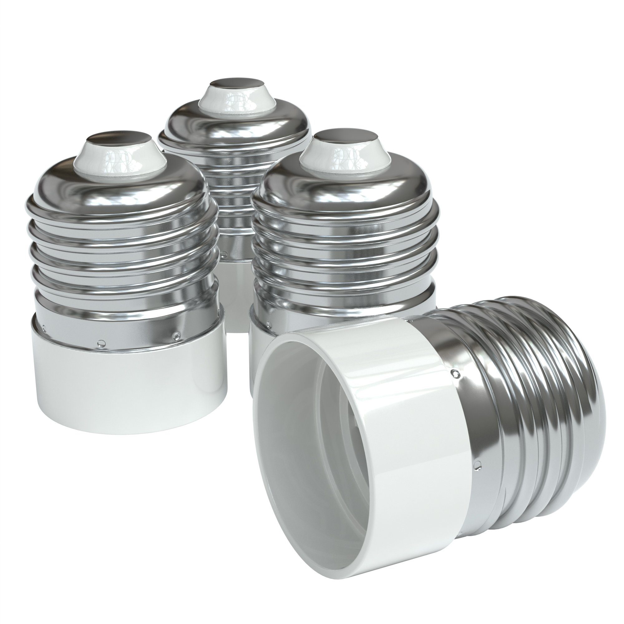 EAZY CASE Lampenfassung Lampensockel E27 auf E14, (Spar-Set), Lampenadapter E27 zu E14 Adapter LED Halogen Energiesparlampen