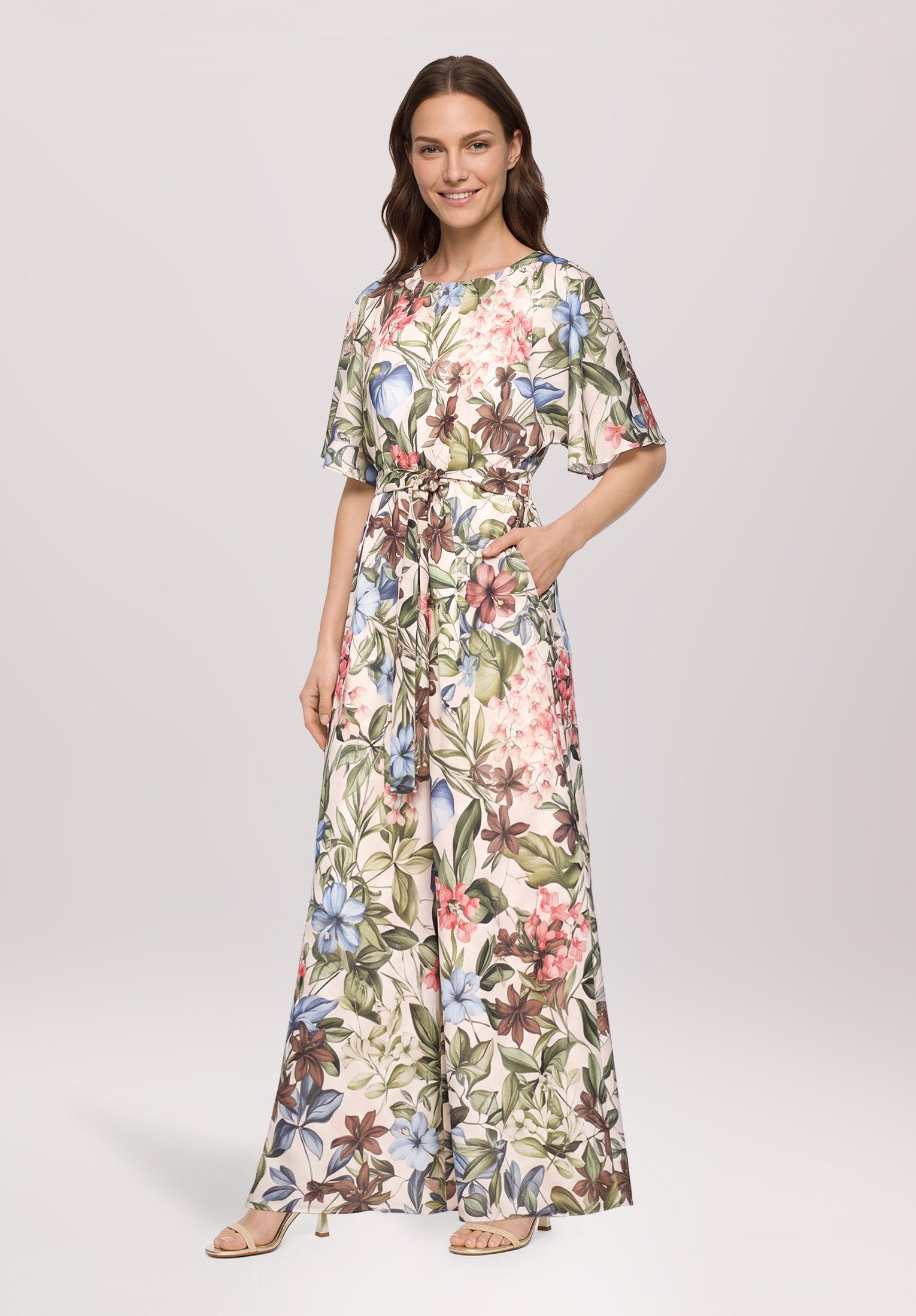 Vera Mont Overall Damen mit Bindegürtel (1-tlg)