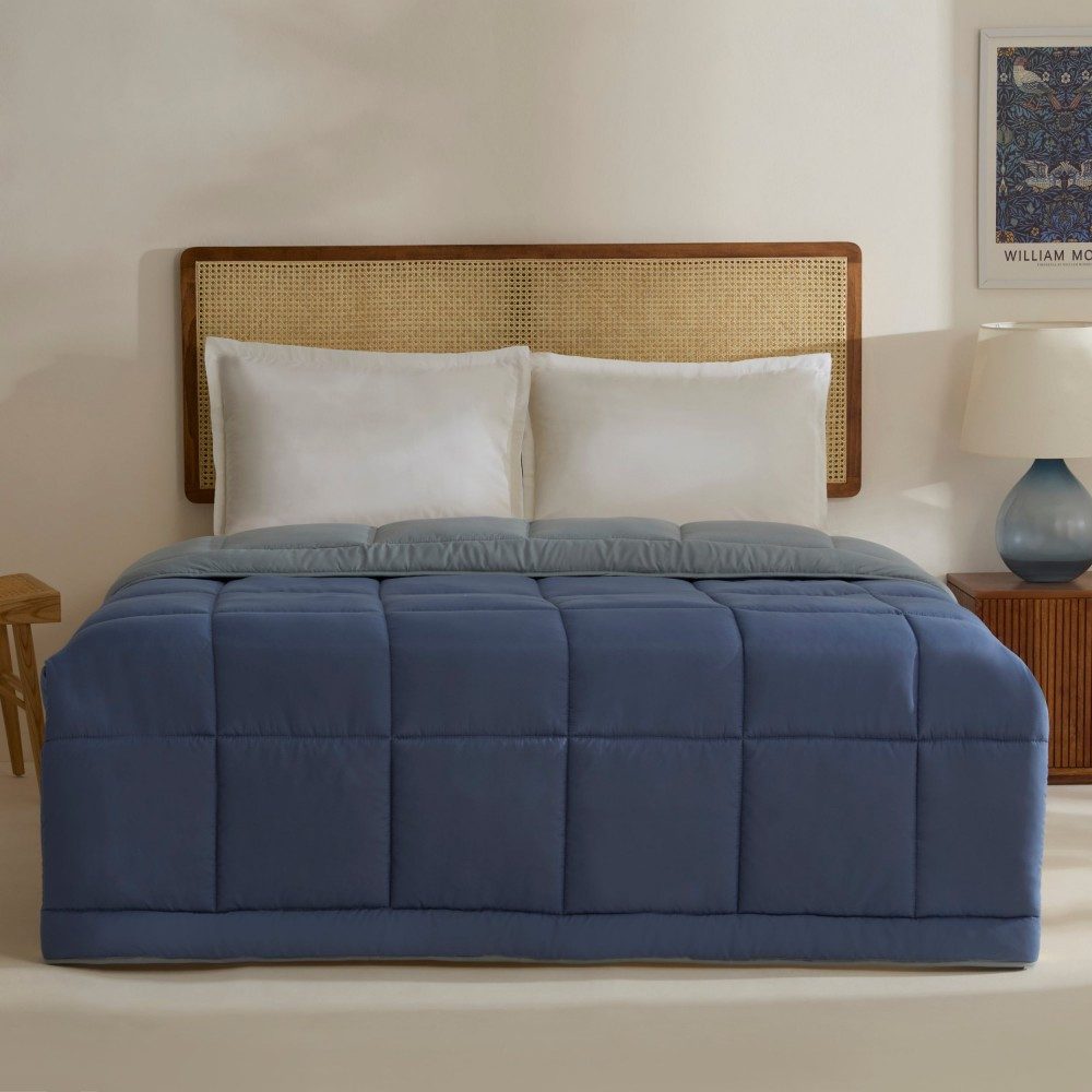 Karaca Tagesdecke Karaca Double Face Bettdecke Tagesdecke Decke Blau-Mint 200X200