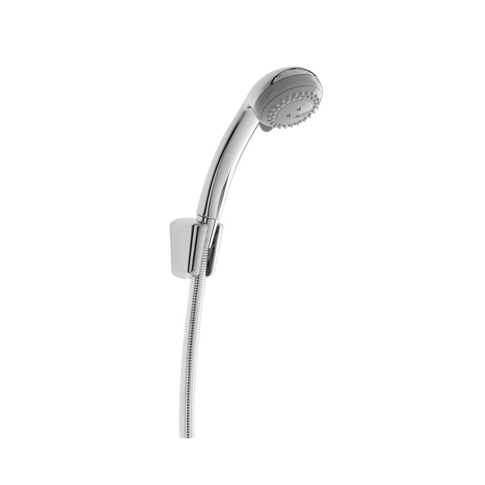 Herzbach Brausegarnitur HB MODENA DUO Wannenset rund Duo Handbrause chrom, 4 tlg.