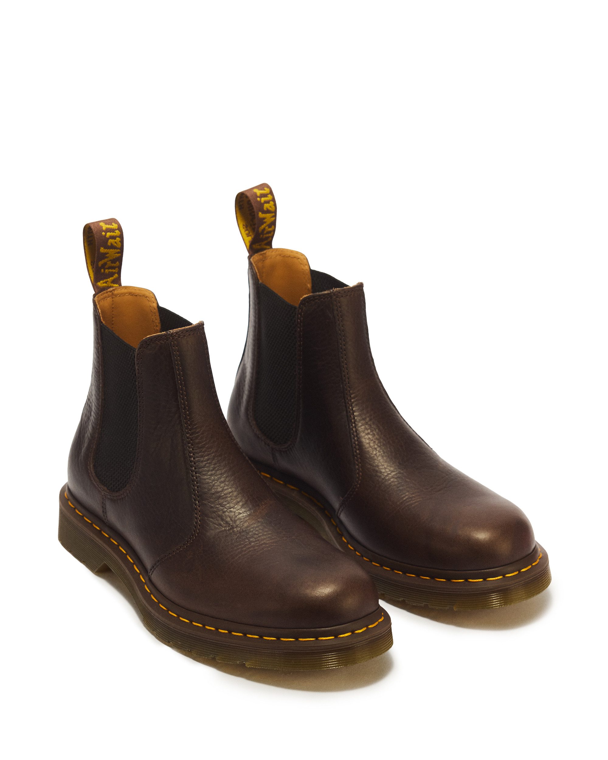 DR. MARTENS 2976 Dark Brown Ambassador Chelseaboots Stiefelette, Boots mit typischer Kontrastnaht