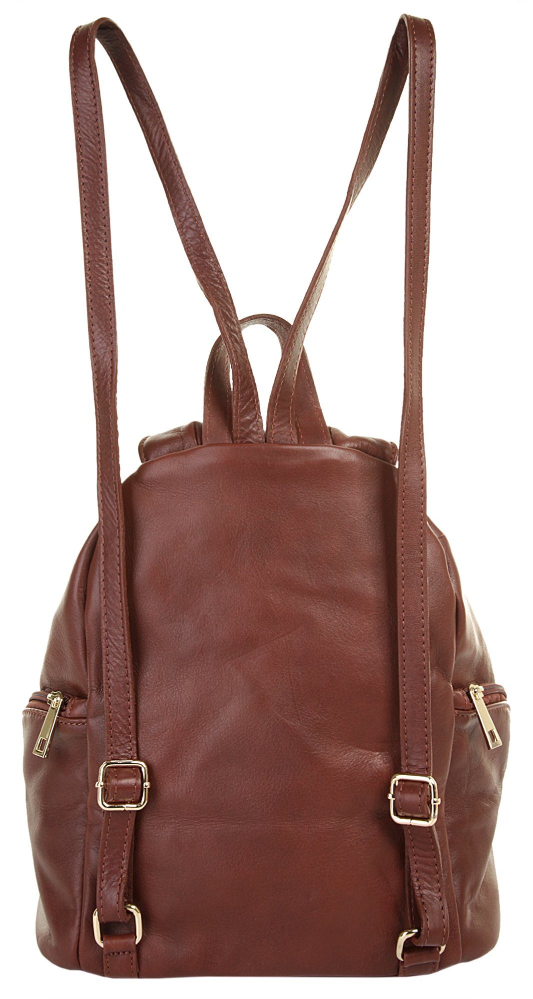 Piké Cityrucksack, echt Leder, Made in Italy