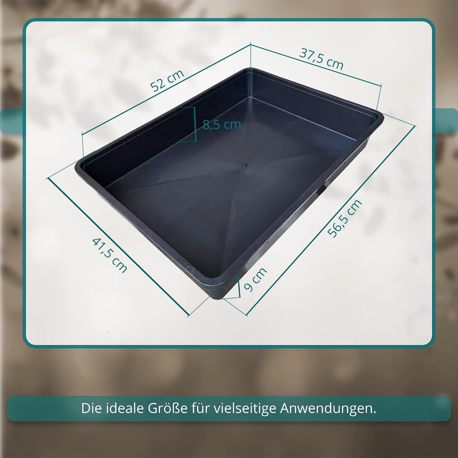 Easy Act GmbH Tropfschale Allzweckwanne 56,5 x 41,5 x 9 cm, für Haushalt, Garten, Werkstatt, Hobby, (1-St)