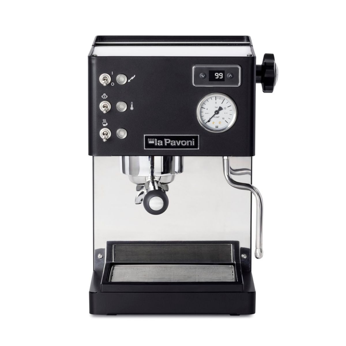La Pavoni Siebträgermaschine Casa Bar PID schwarz- matt