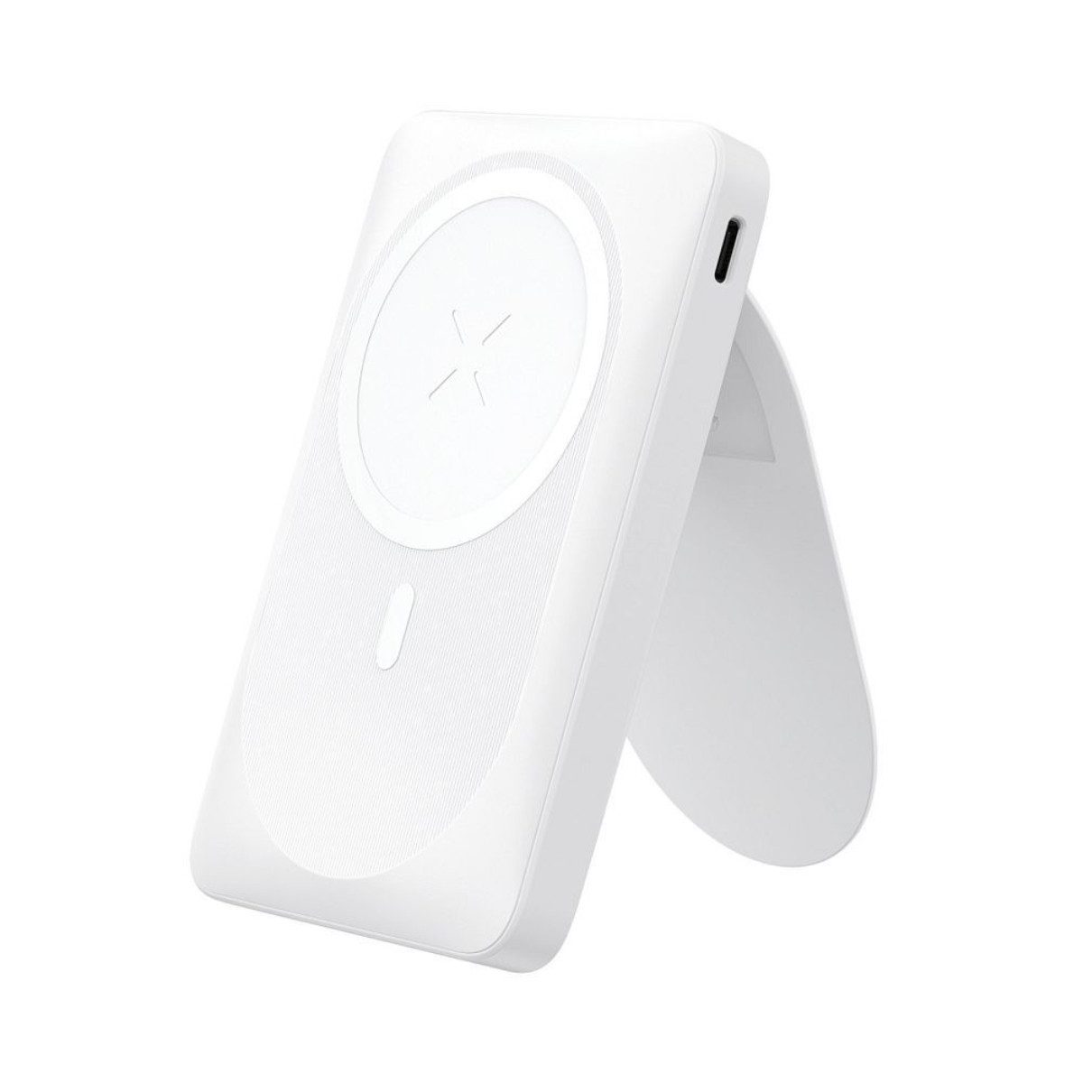 Forcell F10K2 Powerbank 10000 mAh (5, 9, 12 V), Magnetisches kabelloses Laden bis 15 W, Standfuß, PD 20 W, QC3.0