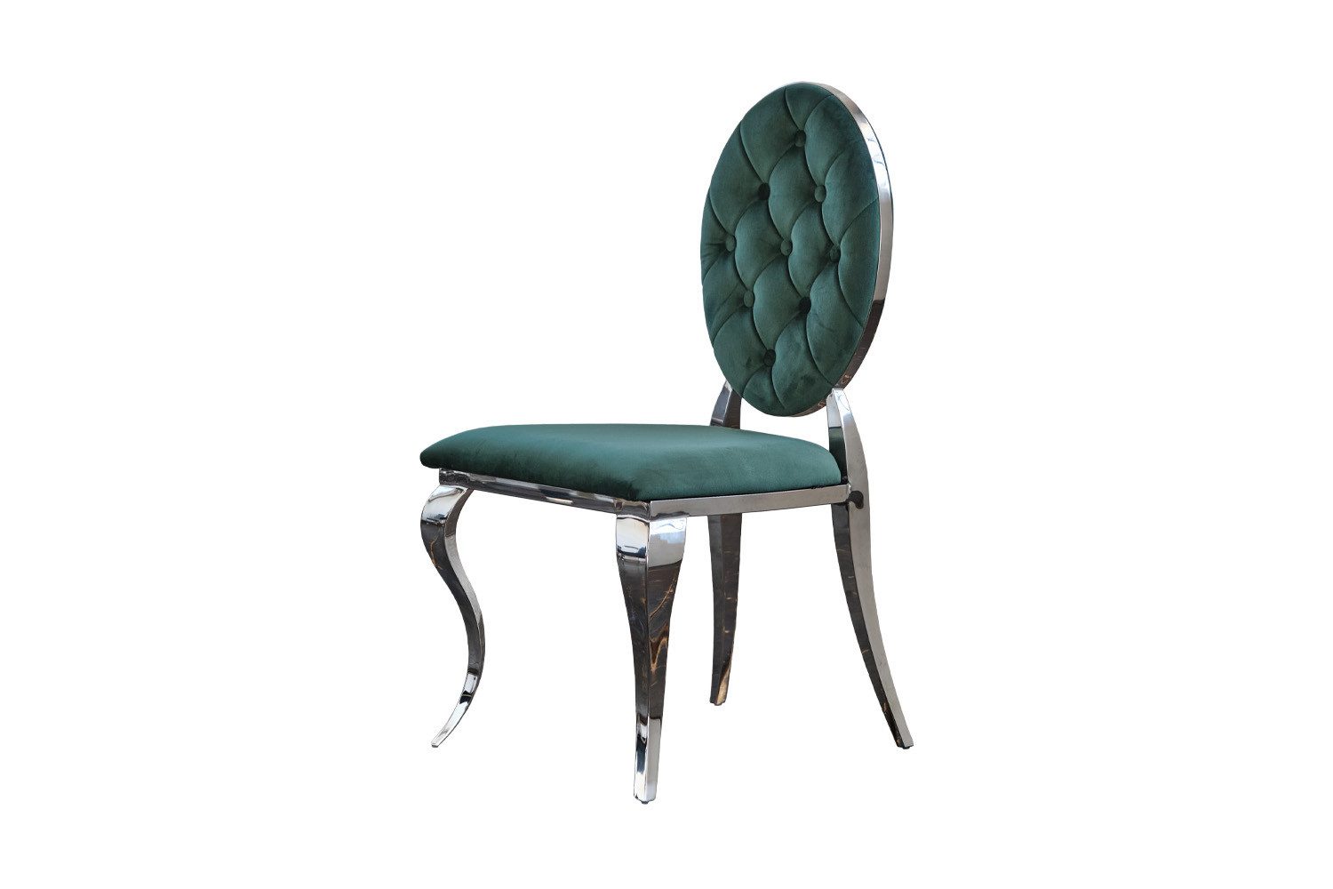 KAWOLA Esszimmerstuhl LINDA, Stuhl Barock Velvet verschiedene Farben günstig online kaufen