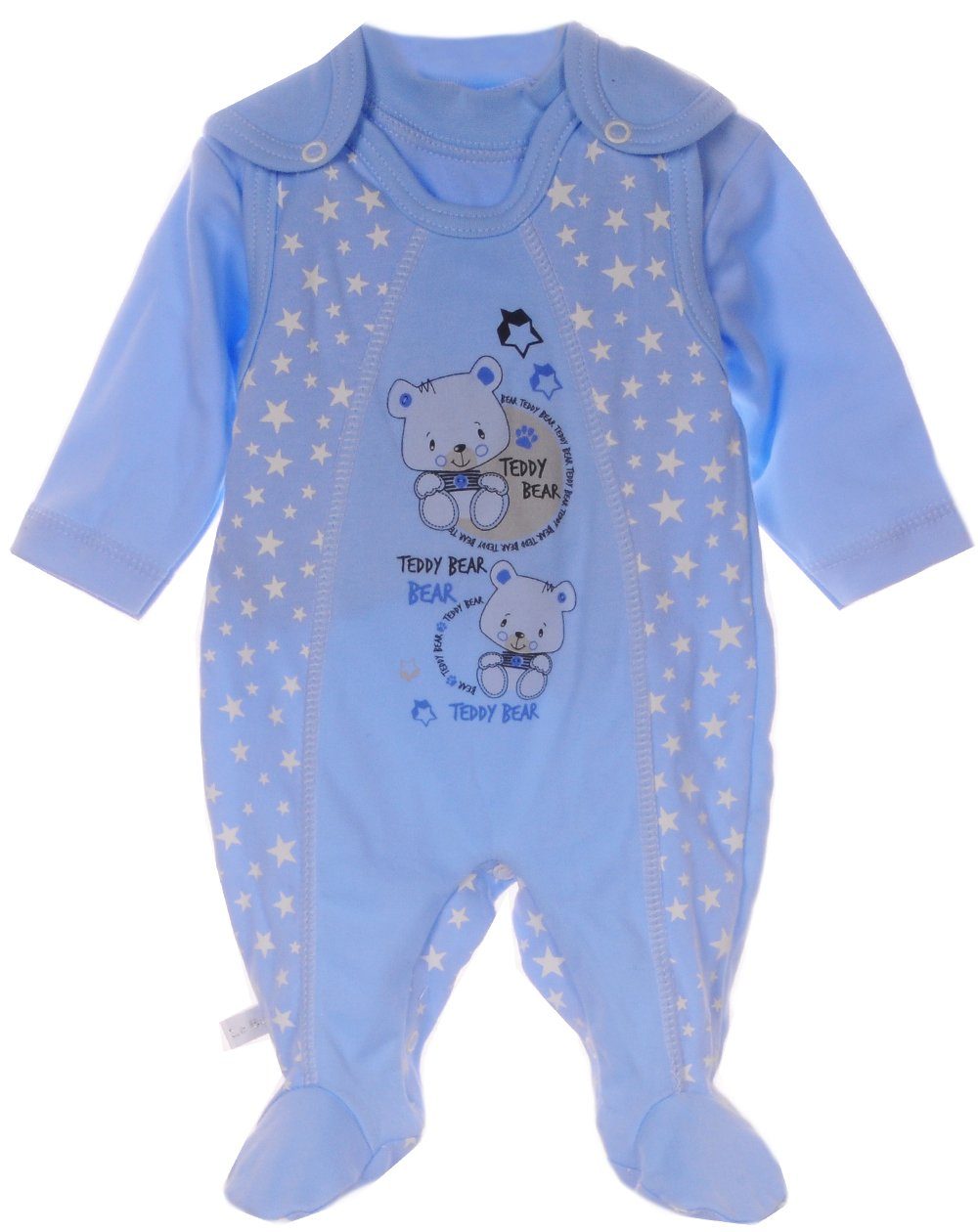 La Bortini Strampler Strampler und Langarmshirt Set Baby Anzug 2tlg 44 50 56 62 68 74