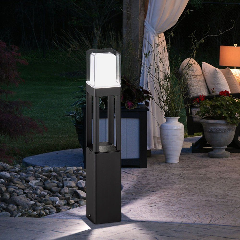 etc-shop LED Außen fest Pollerleuchte LED-Leuchtmittel Außen, Wegeleuchten Warmweiß, verbaut, LED Außen-Stehlampe, Wegeleuchten IP44