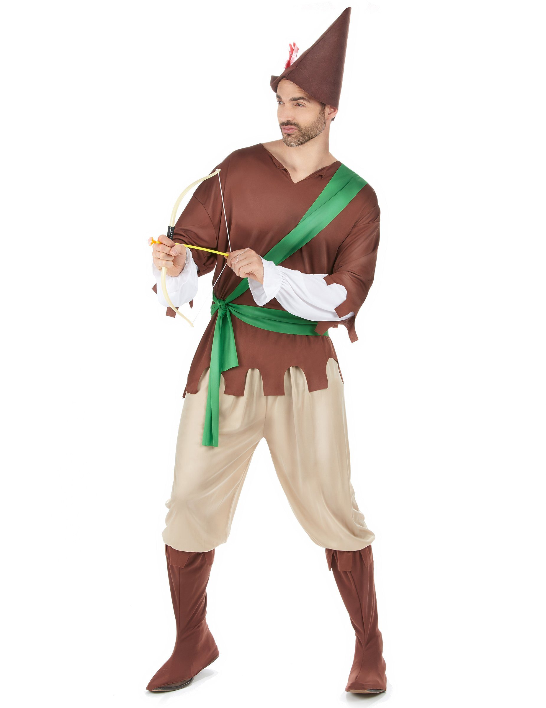 Kostüm Robin Hood Herrenkostüm grün-braun