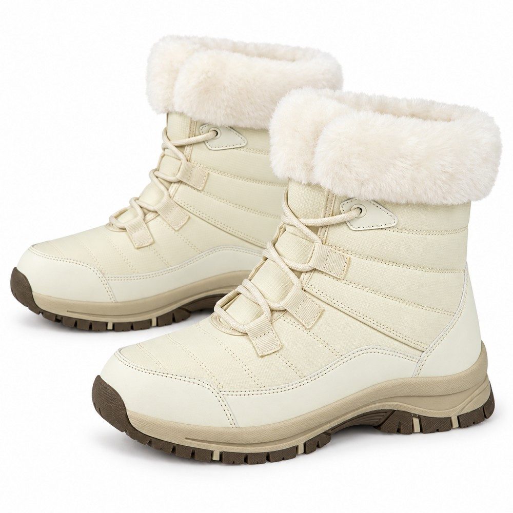 HUSK'SWARE Schneeschuhe Outdoor-Winterschuhe (Warme Wanderschuhe, High-Top-Schuhe), WARMES KUNSTFELLFUTTER