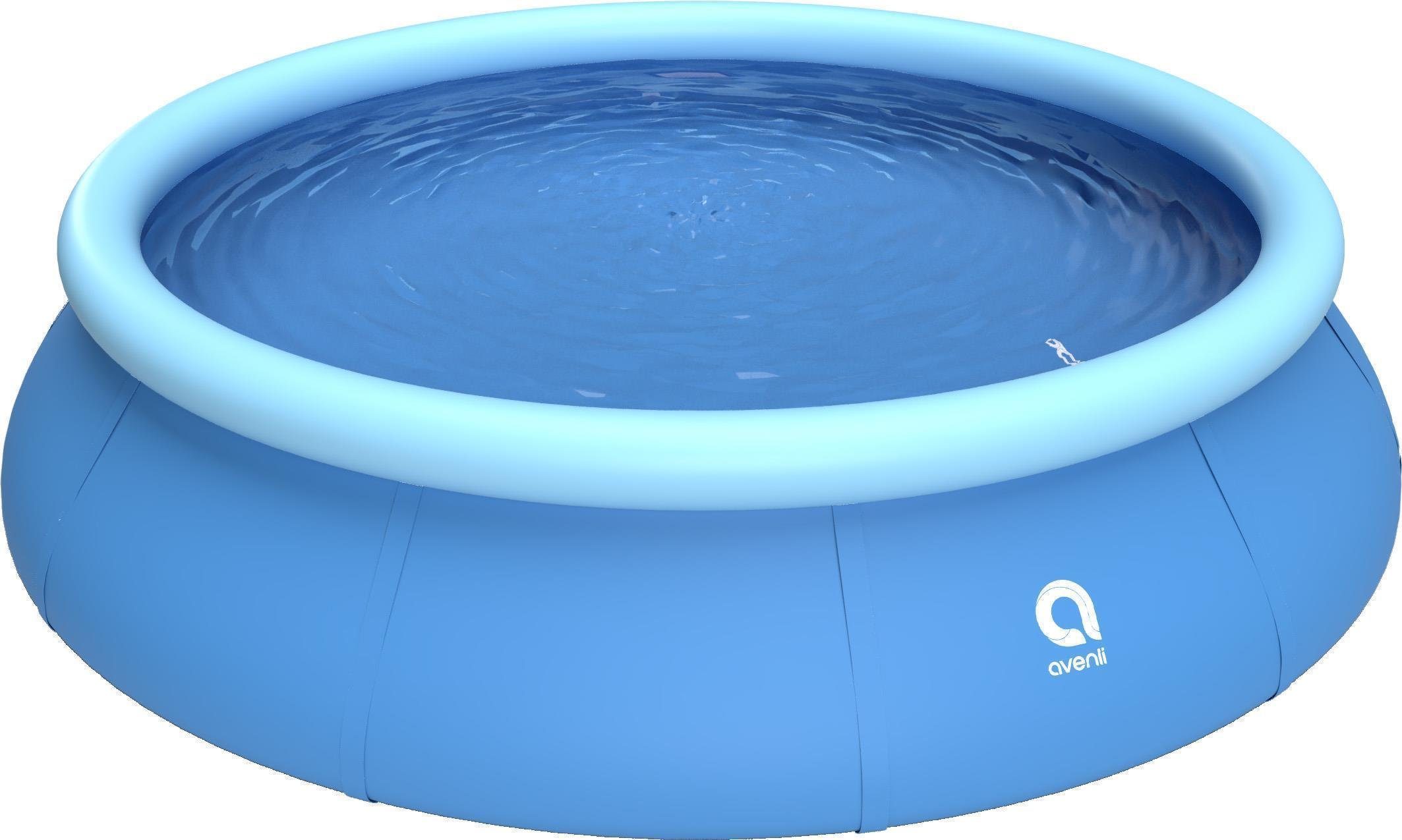 Avenli Quick-Up Pool Prompt Set Pool Ø 366 x 91 cm (Aufstellpool mit aufblasbarem Ring), Swimmingpool auch als Ersatzpool geeignet