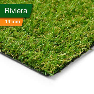 Kunstrasen »Riviera, Rasenteppich erhältlich in vielen Größen, Rasen«, casa pura, Höhe 14 mm