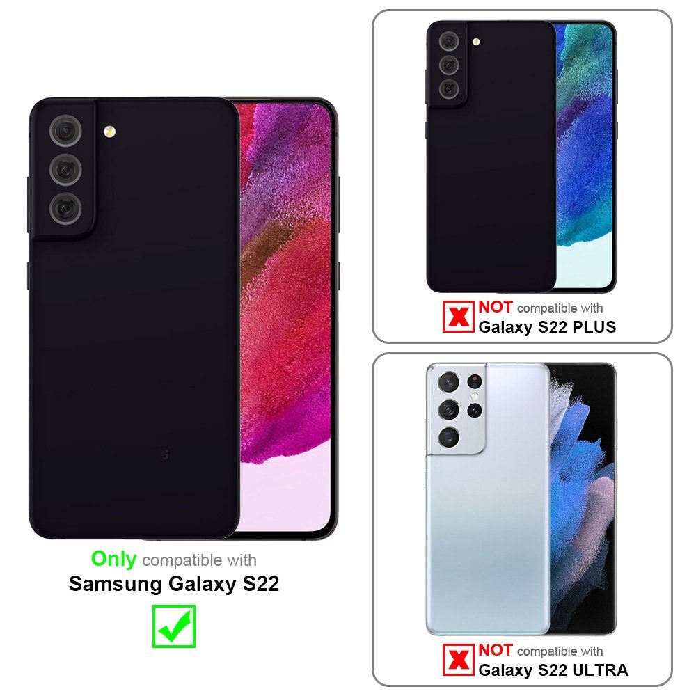 Cadorabo Handyhülle für Samsung Galaxy S22 Hülle Samsung Galaxy S22, Robustes Hard Case - Handy Schutzhülle - Hülle - Back Cover Bumper