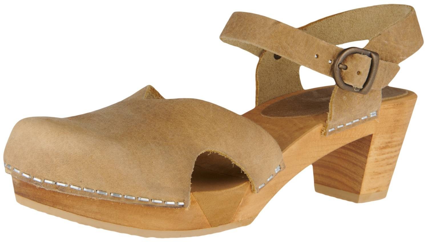 Sanita Sanita Wood Matrix Square Flex Sandal Clog