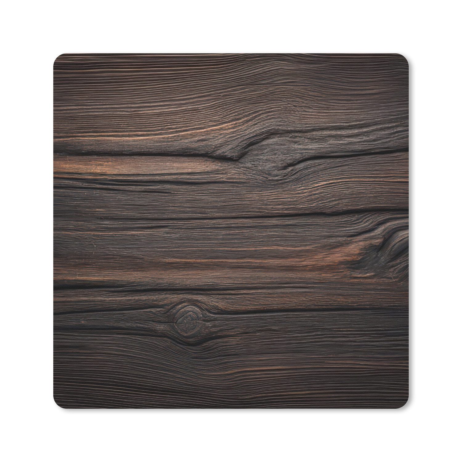 MuchoWow Mauspad Holz - Launische Maserung (1-St), Mousepad, Schreibtisch Zubehör, Deko, 20x20 cm