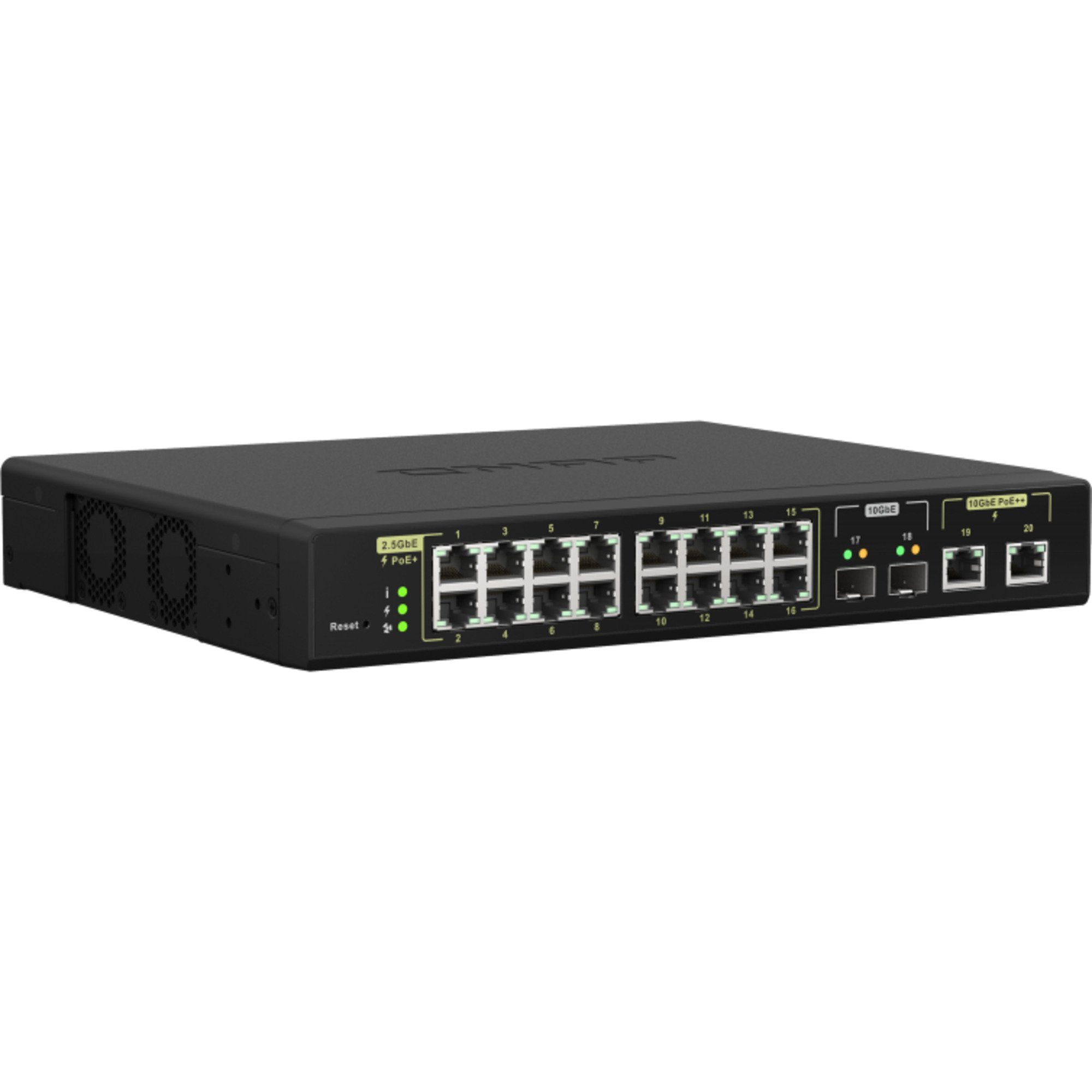 Netzwerk-Switch QNAP QSW-M2116P-2T2S, Switch QNAP