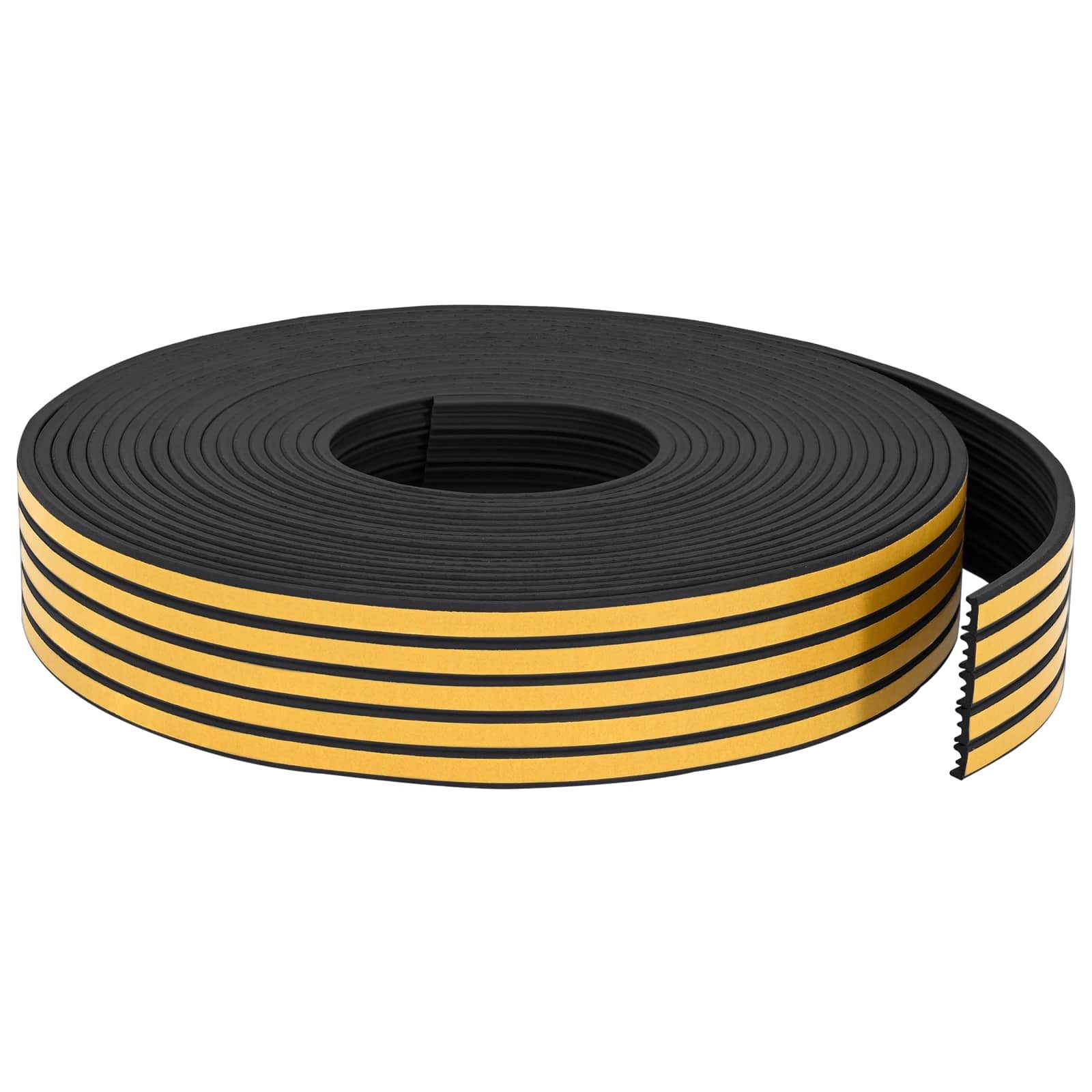 vidaXL Markise Selbstklebende Fensterdichtung Schwarz 9 x 4 mm 50 m (1-St)