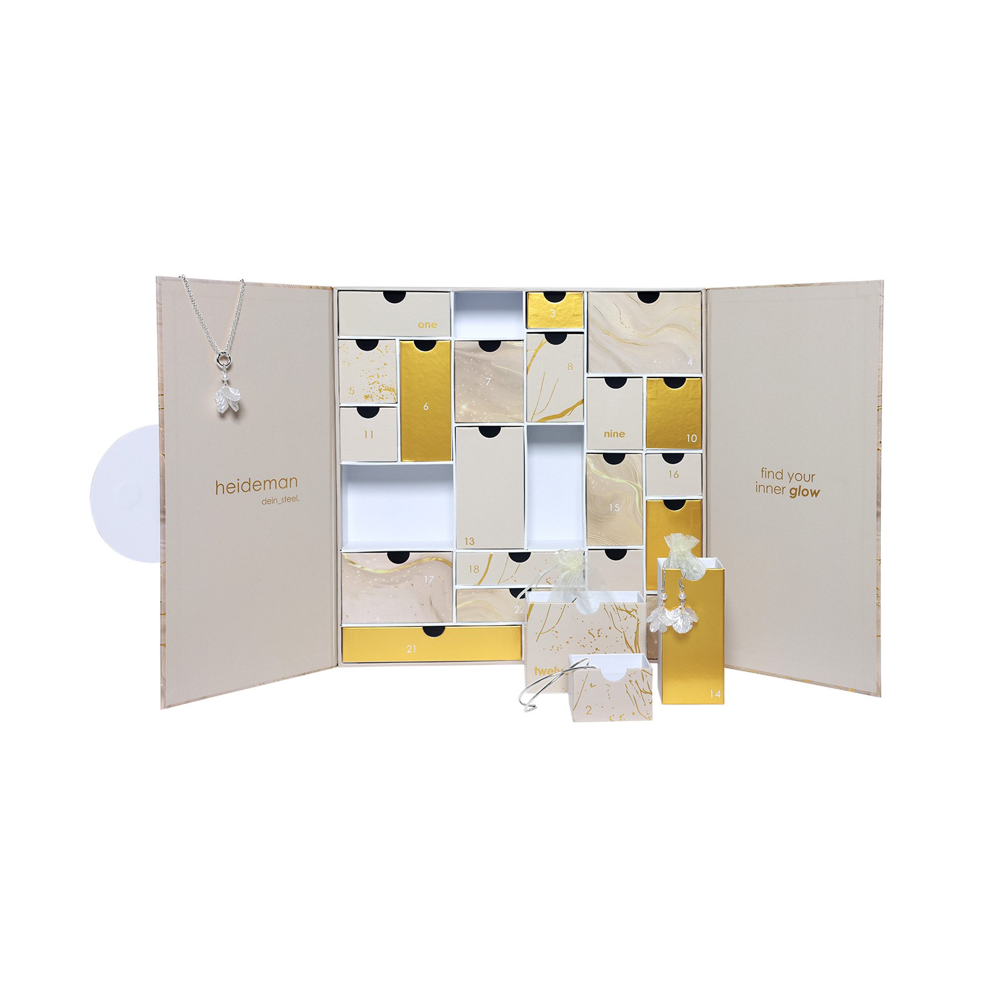 Heideman Schmuck-Adventskalender Heideman Schmuck Adventskalender – Weihnachtskalender 2026, Adventkalender mehrteilig Schmuck für Frauen - 24 Schmuckstücke – Bild 3 von 5