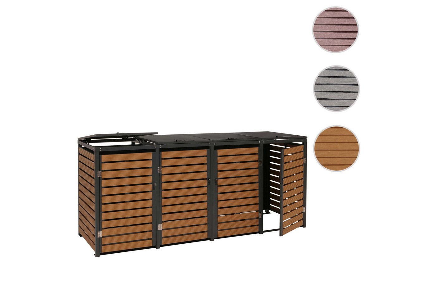 Thumbnail - MCW Mülltonnenbox MCW-K14-4XL, Deckel von oben zu öffnen für leichtes Befüllen