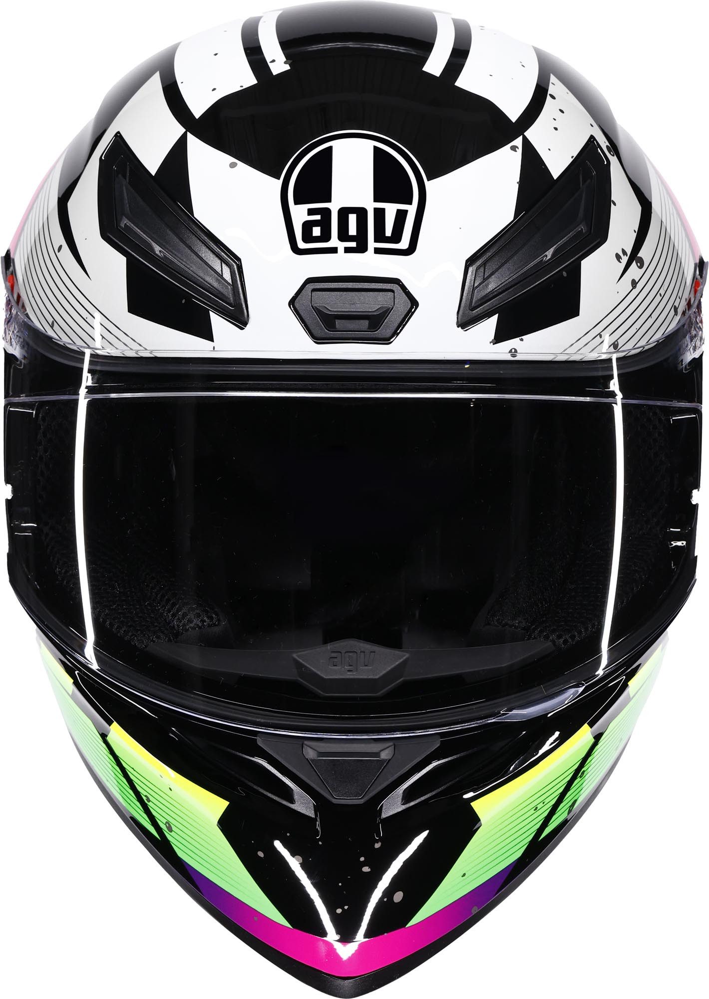 AGV Motorradhelm K1 S Punkpulse Helm, Vorbereitet Für Kommunikationssystem,geeignet Brillenträger,vorbe
