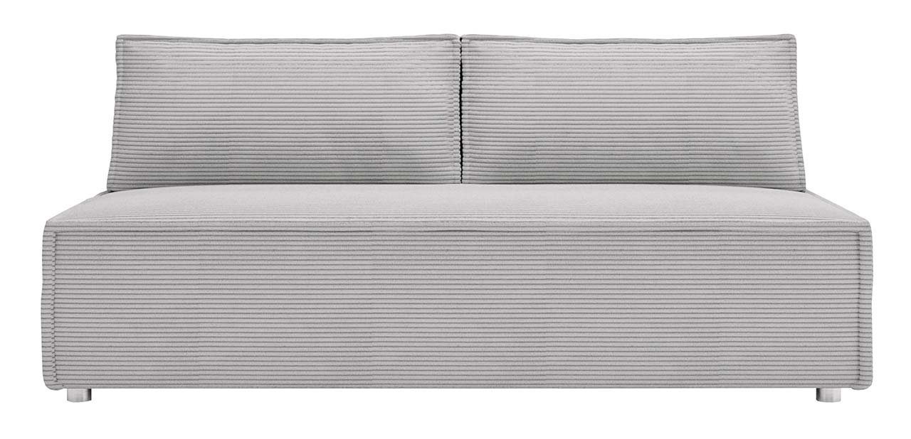 MÖBEL Grau TOPI, mit ein und Sofa Schlaffunktion, Bettkasten MKS Klappsofa