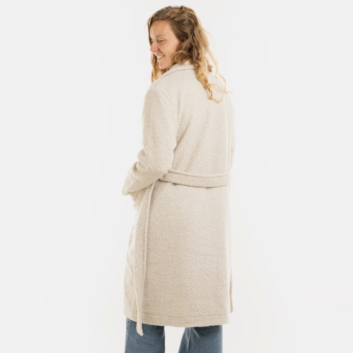 Knit Factory Strickmantel Esra Mantel Beige 36/38 (Set, 1-tlg., Spar-Set) Strick accesoires Wohnen sale winter herbst deko mode Damen Herren