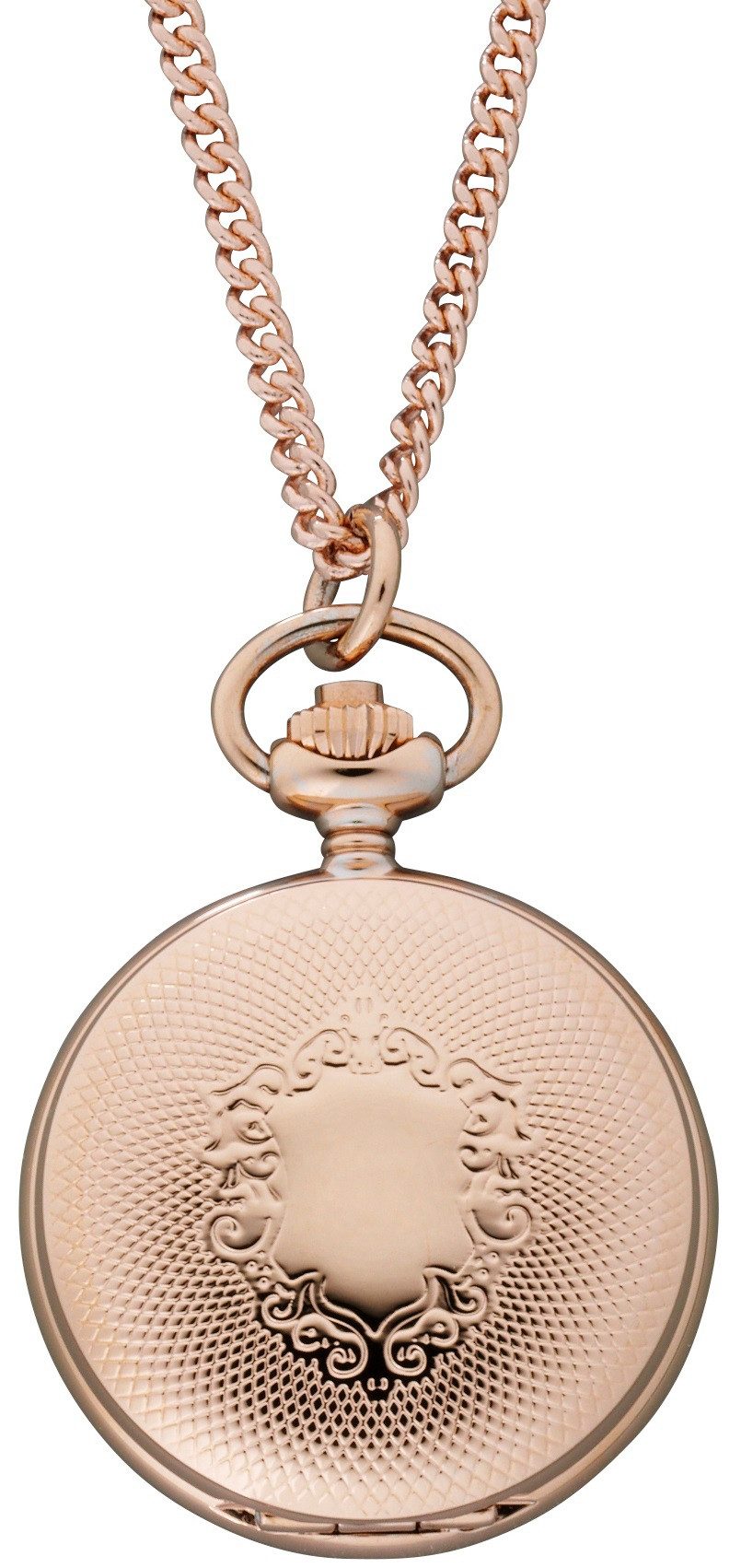 Regent Kettenuhr Umhängeuhr mit Deckel, Set, 2-tlg., mit passender Panzerkette 70cm, 2teilig mit 70 cm langer Panzerkette