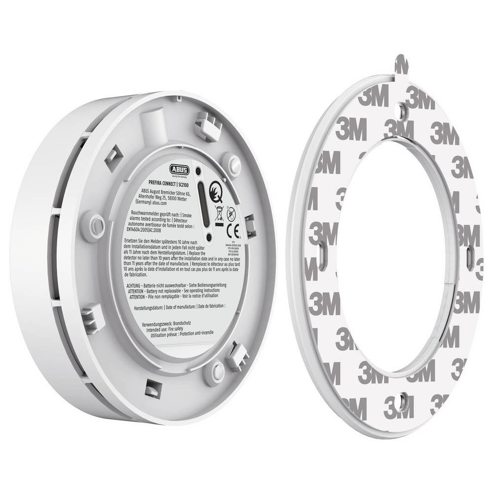 ABUS PREFIRA Connect Plus Rauchwarnmelder (x H) 110 mm x 28.5 mm SC2100 Rauchmelder