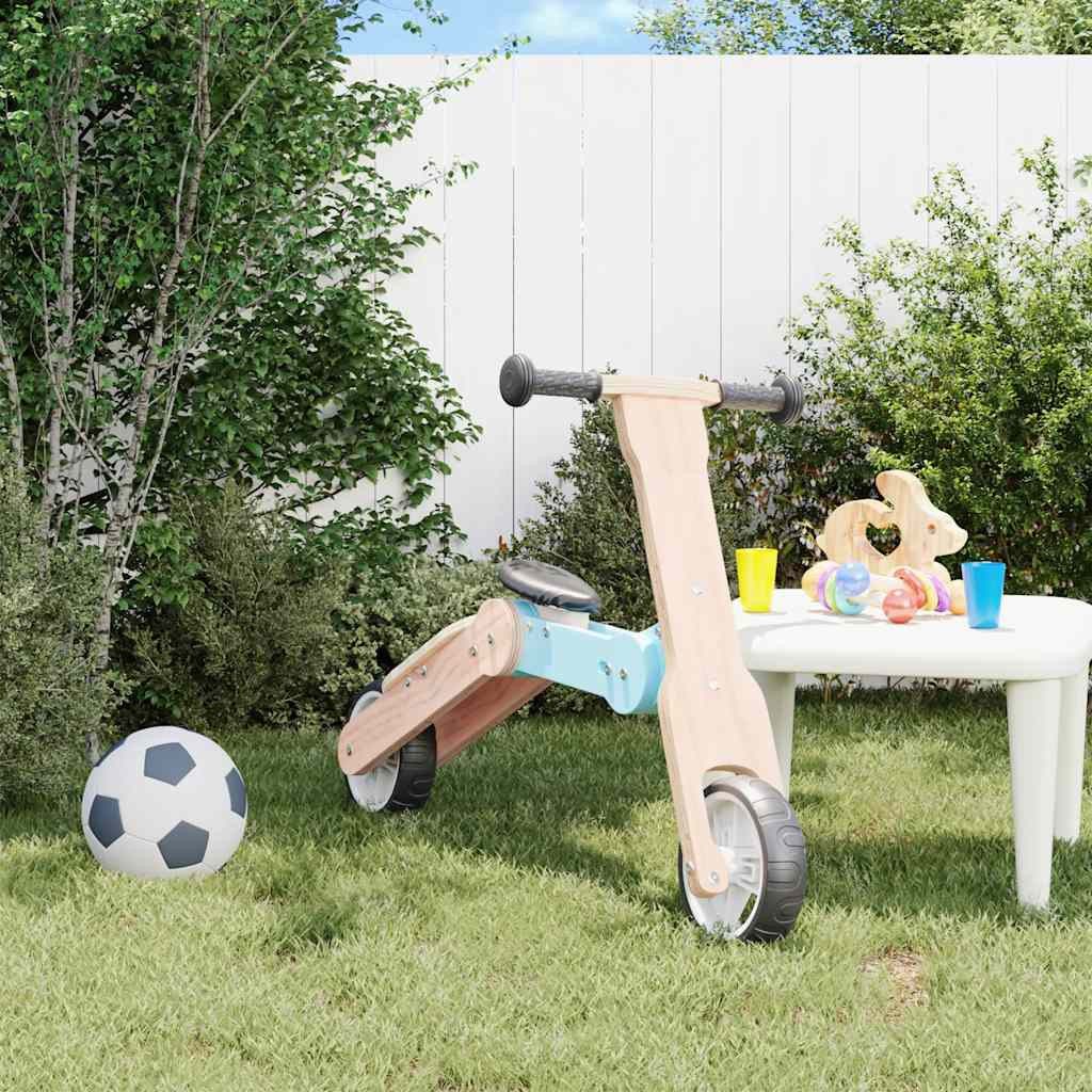 vidaXL Tretfahrzeug Kinderroller 2-in-1 Hellblau