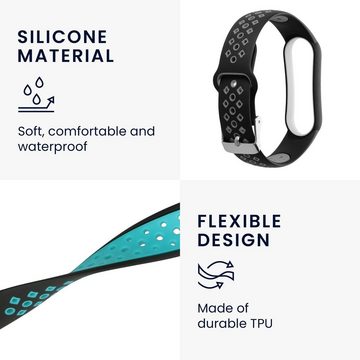 kwmobile Uhrenarmband 2x Sportarmband für Xiaomi Mi Smart Band 6/Mi Band 6/Band 5, Armband TPU Silikon Set Fitnesstracker