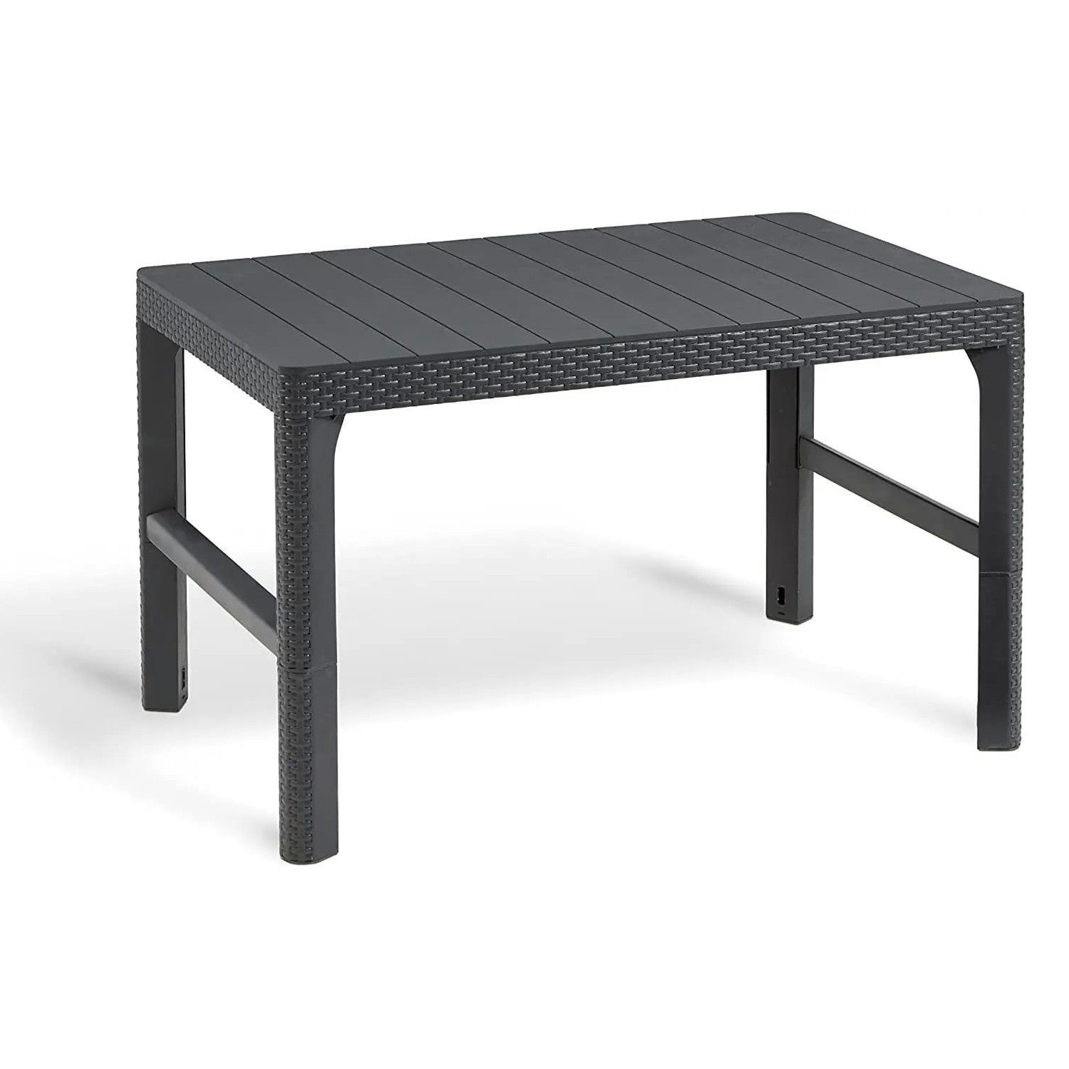 Allibert Gartenlounge-Set Chicago, Polyrattan, (Sapr-Set), 1 Tisch, 1 x 2-Sitzer-Sofa, 2 x Sessel