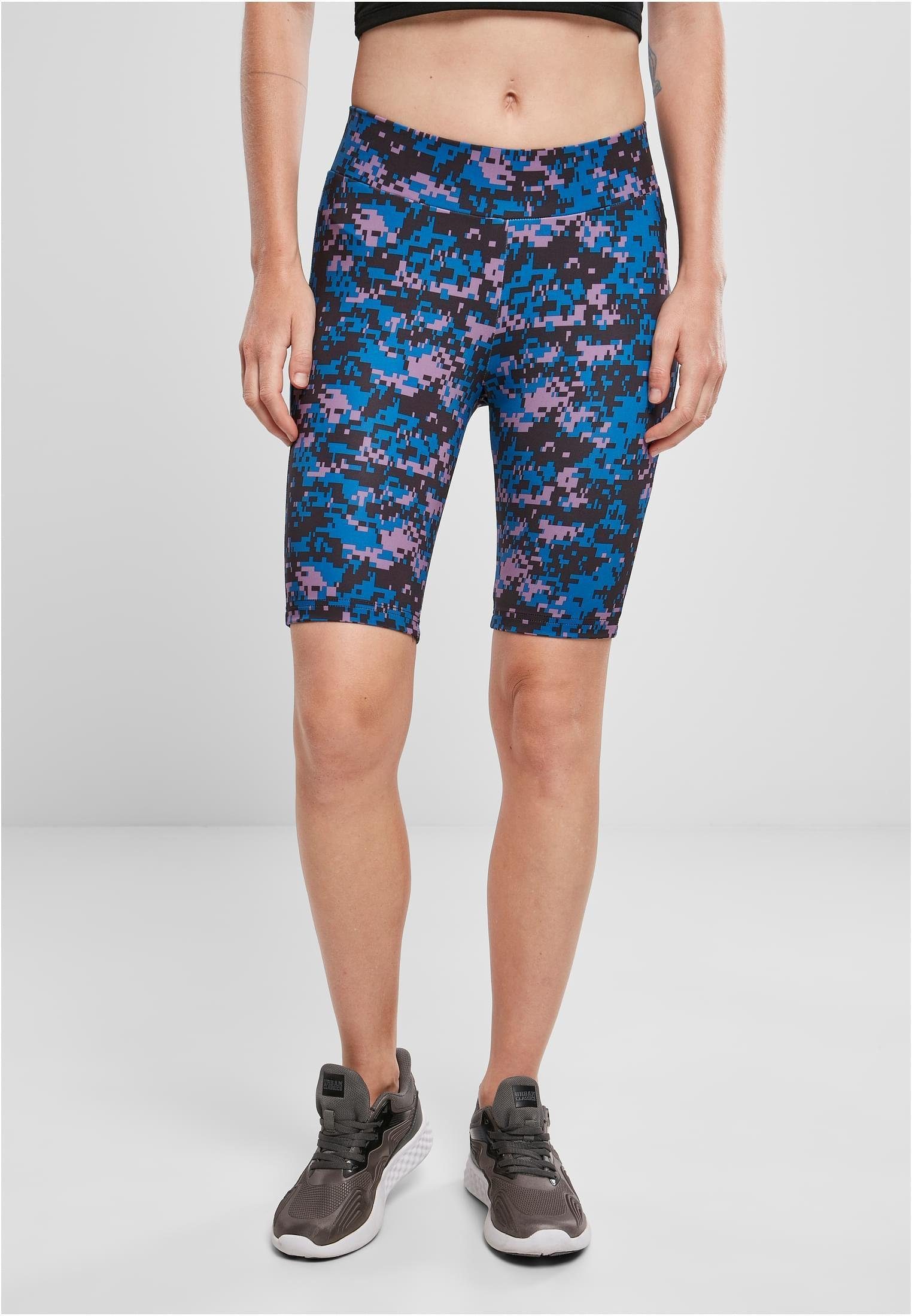 URBAN CLASSICS Trainingshose Ladies High Waist Camo Tech Cycle Shorts XS bis 5XL