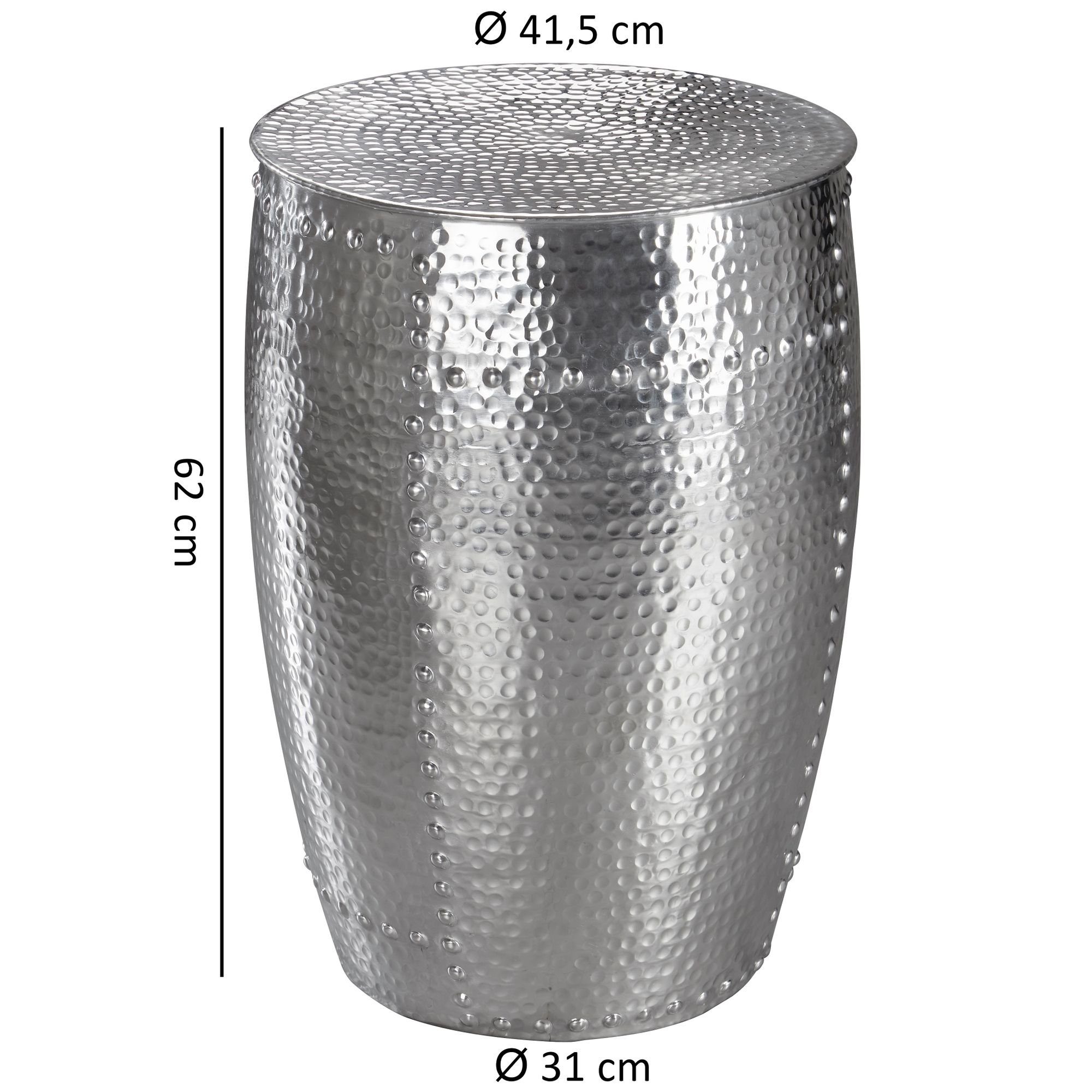 ENNS, Sofatisch KADIMA Aluminium, Beistelltisch cm hochwertiges DESIGN Orient 41,5 Ø