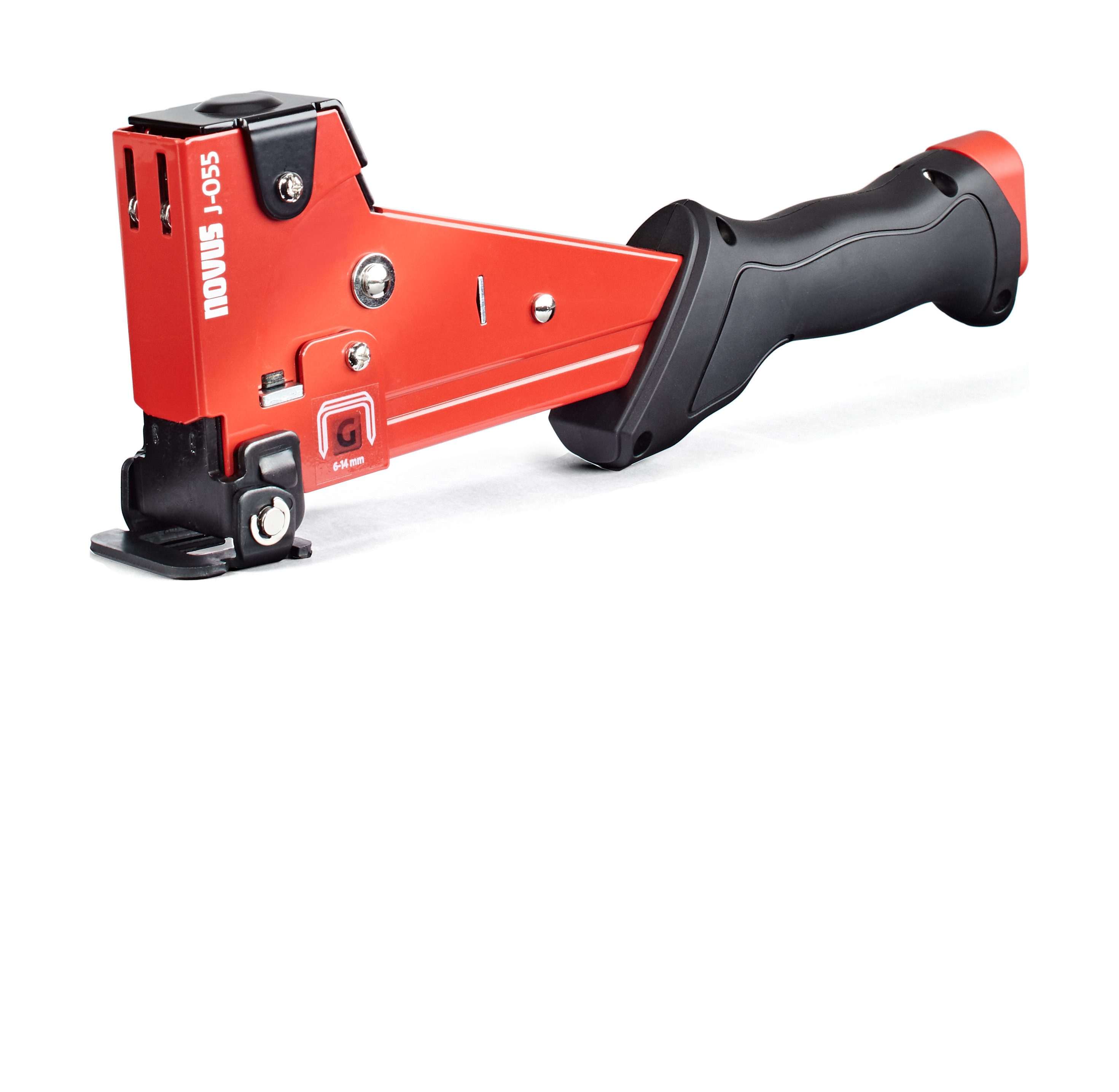 Novus Tools Hammertacker, (J-055, für Flachdrahtklammern Typ G), Vollmetall, 030-0448R
