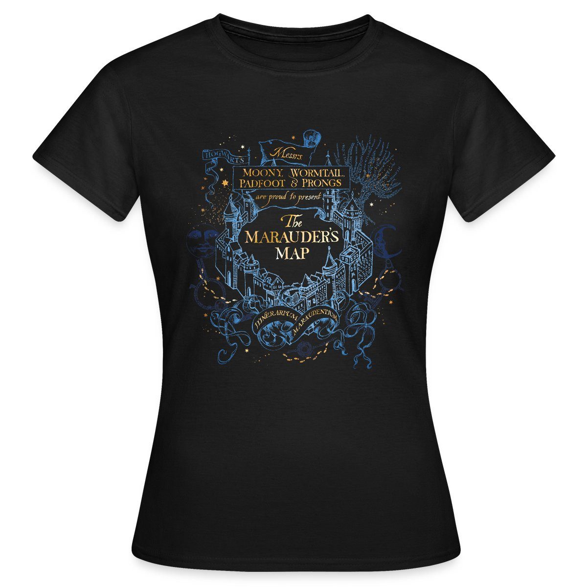 Spreadshirt T-Shirt Harry Potter The Marauder's Map Frauen T-Shirt (1-tlg)
