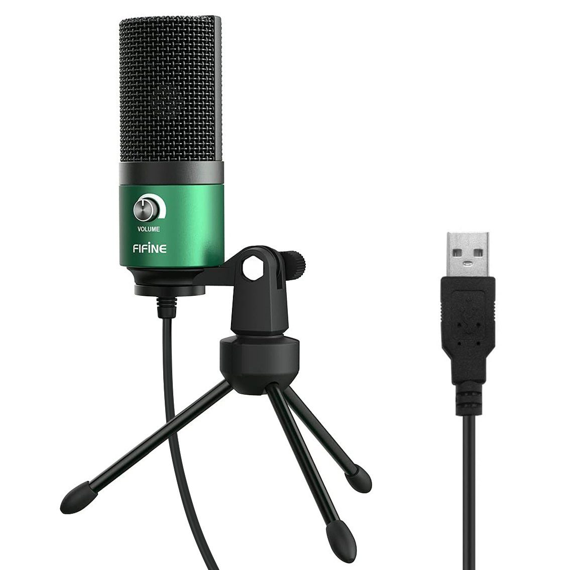 FIFINE Mikrofon USB Kondensator Mikrofon Streaming mit Ständer PC Mac