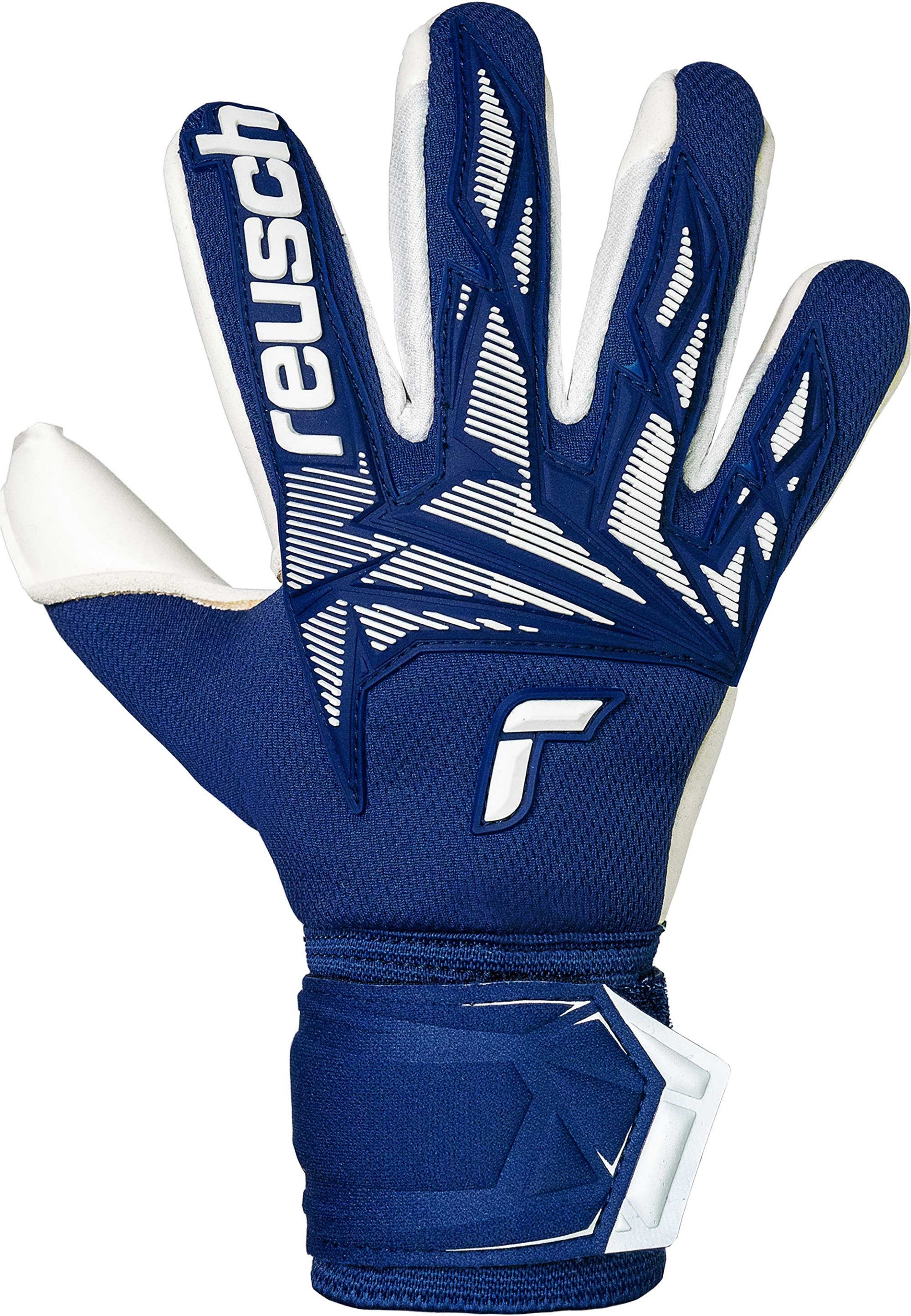 Reusch Torwarthandschuhe Attrakt Freegel Gold X Finger Support Junior mit integriertem Fingersupport-System