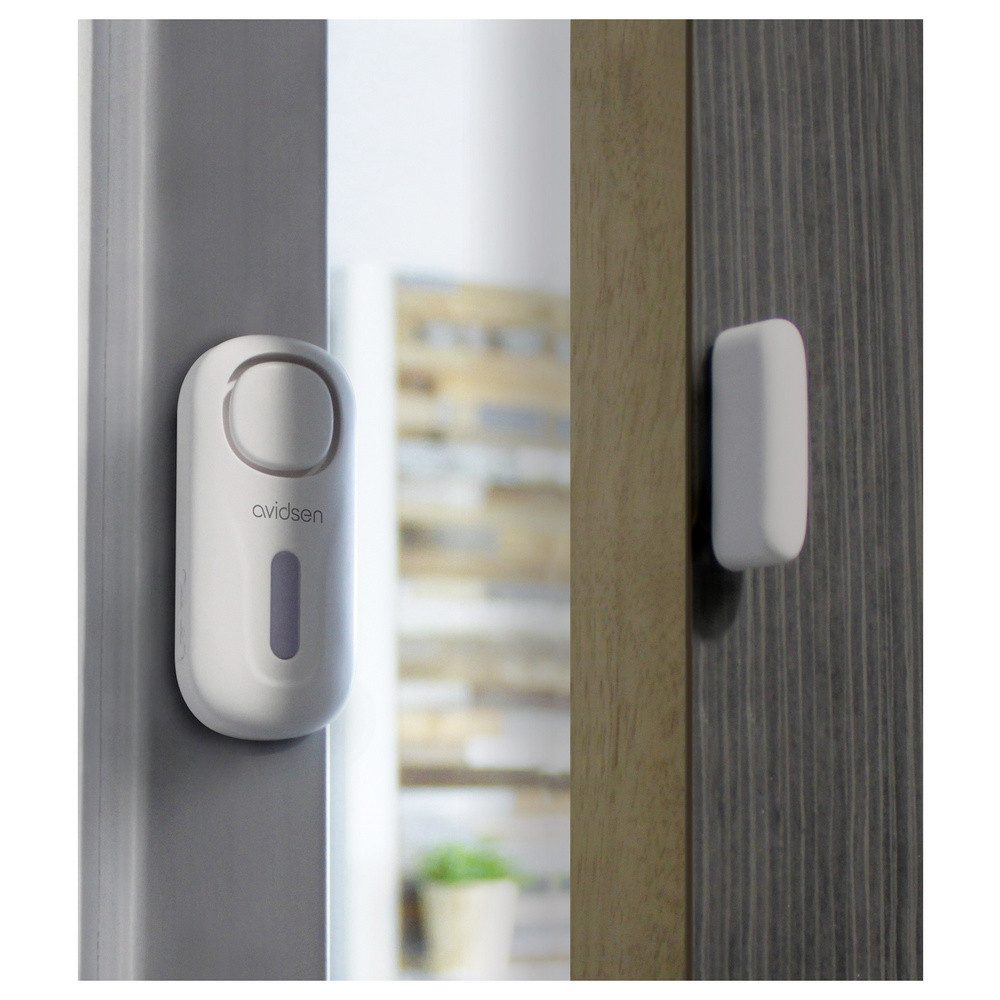 Avidsen Avidsen Tür-/Fensteralarm Weiß Set mit Fernbedienung 120 dB 100022 Alarmanlage