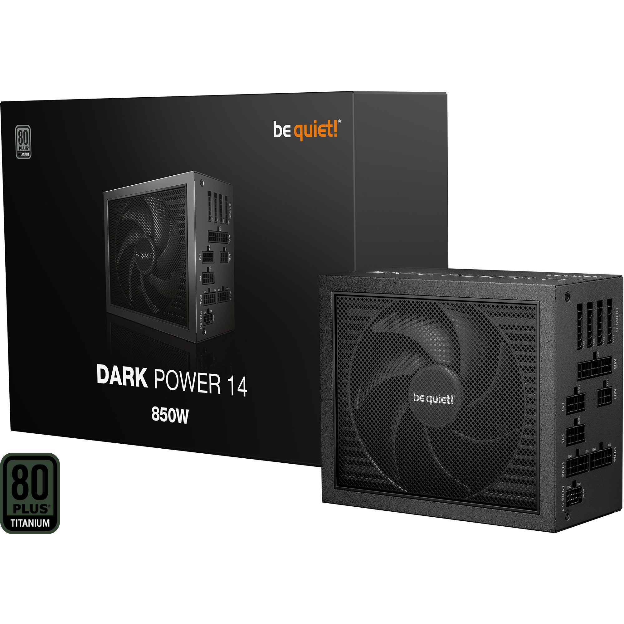 be quiet! be quiet! DARK POWER 14 850W, PC-Netzteil, (1x PC-Netzteil (80 PLUS Titanium)
